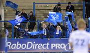 20 February 2014; Leinster supporters cheer on their side after the game. Celtic League 2013/14, Round 15, Cardiff v Leinster, Cardiff Arms Park, Cardiff, Wales. Picture credit: Brendan Moran / SPORTSFILE