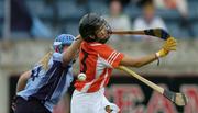 14 August 2005; Emer Carragher, Armagh, in action against Niamh Taylor, Dublin. All-Ireland Junior Camogie Championship Semi-Final, Dublin v Armagh, Parnell Park, Dublin. Picture credit; David Maher / SPORTSFILE