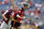 14 August 2005; Paul Braniff, Down, in action against Christo Murtagh, Westmeath. Christy Ring Cup Final, Down v Westmeath, Croke Park, Dublin. Picture credit; Ray McManus / SPORTSFILE