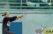 10 August 2005; Susanne Keil, Germany, in action during the women's Hammer Throw qualification competition. 2005 IAAF World Athletic Championships, Helsinki, Finland. Picture credit; Pat Murphy / SPORTSFILE