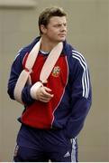 29 June 2005; British and Irish Lions captain Brian O'Driscoll arrives before squad training. British and Irish Lions squad training, Trust Park, Porirua, New Zealand. Picture credit; Brendan Moran / SPORTSFILE