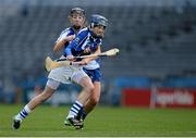2 March 2014; Denise Diviney, Ardrahan, in action against Maria Walsh, Milford. AIB All-Ireland Senior Camogie Club Championship Final, Ardrahan v Milford, Croke Park, Dublin. Picture credit: Barry Cregg / SPORTSFILE