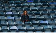 29 May 2016; A lone Armagh supporter in their seat in the stand before the Ulster GAA Football Senior Championship quarter-final between Cavan and Armagh at Kingspan Breffni Park, Cavan. Photo by Oliver McVeigh/Sportsfile