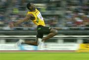 13 August 2005; James Beckford, Jamaica, in action during the Men's Long Jump final. 2005 IAAF World Athletic Championships, Helsinki, Finland. Picture credit; Pat Murphy / SPORTSFILE