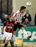 23 August 2005; Killian Brennan, Derry City, in action against Andy Myler, Longford Town. eircom League Cup, Semi-Final, Derry City v Longford Town, Brandywell, Derry. Picture credit; David Maher / SPORTSFILE