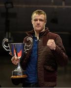 7 March 2014; Stephen Donnelly, All Saints Boxing Club, who won best boxer of the championship. National Senior Boxing Championship Finals, National Stadium, Dublin. Picture credit: Barry Cregg / SPORTSFILE