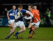 8 March 2014; Robbie Kehoe, Laois, in action against Paul Hughes, Armagh. Allianz Football League Division 1 Round 4, Armagh v Laois, Athletic Grounds, Armagh. Picture credit: Oliver McVeigh / SPORTSFILE
