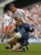 27 August 2005; Paul Griffin, Dublin, in action against Stephen O'Neill, Tyrone. Bank of Ireland All-Ireland Senior Football Championship Quarter-Final Replay, Dublin v Tyrone, Croke Park, Dublin. Picture credit; Damien Eagers / SPORTSFILE