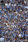 27 August 2005; Dublin supporters on Hill 16 watch the last few minutes of the game. Bank of Ireland All-Ireland Senior Football Championship Quarter-Final Replay, Dublin v Tyrone, Croke Park, Dublin. Picture credit; Ray McManus / SPORTSFILE