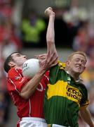 28 August 2005; Graham Canty, Cork, in action against Colm Cooper, Kerry. Bank of Ireland All-Ireland Senior Football Championship Semi-Final, Kerry v Cork, Croke Park, Dublin. Picture credit; David Maher / SPORTSFILE