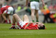 28 August 2005; Kieran O'Connor, Cork, at the end of the game. Bank of Ireland All-Ireland Senior Football Championship Semi-Final, Kerry v Cork, Croke Park, Dublin. Picture credit; Ray McManus / SPORTSFILE