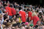 28 August 2005; Cork supporters head for the exits before the end of the game. Bank of Ireland All-Ireland Senior Football Championship Semi-Final, Kerry v Cork, Croke Park, Dublin. Picture credit; David Maher / SPORTSFILE