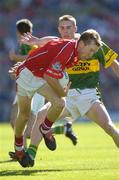28 August 2005; Conor McCarthy, Cork, in action against Marc O Se, Kerry. Bank of Ireland All-Ireland Senior Football Championship Semi-Final, Kerry v Cork, Croke Park, Dublin. Picture credit; Ray McManus / SPORTSFILE