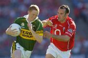 28 August 2005; Colm Cooper, Kerry, in action against Kieran O'Connor, Cork. Bank of Ireland All-Ireland Senior Football Championship Semi-Final, Kerry v Cork, Croke Park, Dublin. Picture credit; Ray McManus / SPORTSFILE