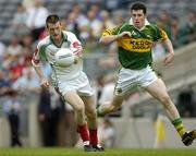 28 August 2005; Aidan Campbell, Mayo, in action against Alan O'Sullivan, Kerry. Minor Football Championship Semi-Final, Kerry v Mayo, Croke Park, Dublin. Picture credit; Ray McManus / SPORTSFILE