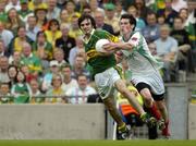 28 August 2005; Kieran Brennan, Kerry, in action against Peter Collins, Mayo. Minor Football Championship Semi-Final, Kerry v Mayo, Croke Park, Dublin. Picture credit; Ray McManus / SPORTSFILE