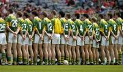 28 August 2005; Members of the Kerry squad stand together for the team photograph before the game. Bank of Ireland All-Ireland Senior Football Championship Semi-Final, Kerry v Cork, Croke Park, Dublin. Picture credit; Brendan Moran / SPORTSFILE