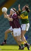 27 August 2005; Ruth Stephens, Galway, in action against Deirdre Corrigan, Kerry. TG4 Ladies Football All-Ireland Quarter-Final, Galway v Kerry, Gaelic Grounds, Limerick. Picture credit; Brendan Moran / SPORTSFILE