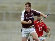 27 August 2005; Barry Cullinane, Galway, in action against Brendan Barry, Cork. Erin U21 Hurling Championship Semi-Final, Galway v Cork, Gaelic Grounds, Limerick. Picture credit; Brendan Moran / SPORTSFILE