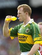 28 August 2005; Kerry's Liam Hassett takes a drink before the game. Bank of Ireland All-Ireland Senior Football Championship Semi-Final, Kerry v Cork, Croke Park, Dublin. Picture credit; Ray McManus / SPORTSFILE