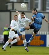 30 August 2005; Dessie Byrne, Bohemians, in action against Alan McHugh, Wayside Celtic. FAI Carlsberg Cup 3rd Round Replay, Wayside Celtic v Bohemians, Carlisle Grounds, Bray, Co. Wicklow. Picture credit; Damien Eagers / SPORTSFILE