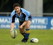 31 August 2005; Scrum-half Brian O'Meara in action during Leinster Rugby squad training. Old Belvedere, Anglesea Road, Dublin. Picture credit; Brendan Moran / SPORTSFILE