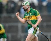 9 March 2014; Padraig Boyle, Kerry, celebrates after scoring his side's 3rd and winning goal. Allianz Hurling League Division 2A Round 3, Westmeath v Kerry, Cusack Park, Mullingar, Co. Westmeath. Photo by Sportsfile