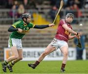 9 March 2014; Alan McGrath, Westmeath, in action against Darren Dineen, Kerry. Allianz Hurling League Division 2A Round 3, Westmeath v Kerry, Cusack Park, Mullingar, Co. Westmeath. Photo by Sportsfile