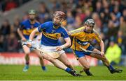 9 March 2014; Paddy Stapleton, Tipperary, in action against Cathal O'Connell, Clare. Allianz Hurling League, Division 1A, Round 3, Tipperary v Clare, Semple Stadium, Thurles, Co. Tipperary. Picture credit: Brendan Moran / SPORTSFILE