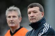 9 March 2014; Cork manager Jimmy Barry Murphy, right, and selector Kieran Kingston. Allianz Hurling League Division 1B Round 3, Cork v Offaly, Pairc Ui Rinn, Cork. Picture credit: Diarmuid Greene / SPORTSFILE