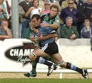 3 September 2005; Robert Sidoli, Cardiff Blues, in action against Matt Mostyn, Connacht. Celtic League 2005-2006, Group A, Connacht v Cardiff Blues, Sportsground, Galway. Picture credit; Damien Eagers / SPORTSFILE