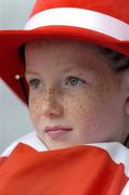 4 September 2005; Tyrone supporter Daniele Logue from Omagh watches the Tipperary v Wexford match,Tommy Murphy Cup Final, Wexford v Tipperary, Croke Park, Dublin. Picture credit; Damien Eagers / SPORTSFILE