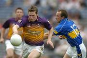 4 September 2005; David Murphy, Wexford, in action against Bernard Hahessy, Tipperary. Tommy Murphy Cup Final, Wexford v Tipperary, Croke Park, Dublin. Picture credit; Brendan Moran / SPORTSFILE