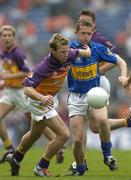 4 September 2005; Niall Murphy, Wexford, in action against Pa Morrissey, Tipperary. Tommy Murphy Cup Final, Wexford v Tipperary, Croke Park, Dublin. Picture credit; Brendan Moran / SPORTSFILE