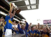 4 September 2005; Tipperary captain Declan Browne lifts the Tommy Murphy Cup, Tommy Murphy Cup Final, Wexford v Tipperary, Croke Park, Dublin. Picture credit; Damien Eagers / SPORTSFILE
