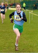 8 March 2014; Linda Conroy, Mercy Kilbeggan, on her way to finishing in fourth place in the Senior Girls 2500m race during the Aviva All-Ireland Schools Cross Country Championships. Cork IT, Bishopstown, Cork. Picture credit: Diarmuid Greene / SPORTSFILE