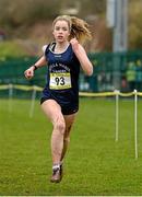 8 March 2014; Orla Queally, Stella Maris Tramore, in action during the Senior Girls 2500m race during the Aviva All-Ireland Schools Cross Country Championships. Cork IT, Bishopstown, Cork. Picture credit: Diarmuid Greene / SPORTSFILE