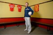 11 March 2014; Richie Feeney, Castlebar Mitchels, during a press conference ahead of their AIB GAA Football All-Ireland Senior Championship Final against St Vincent's on Monday the 17th of March. An Sportlainn Complex, Castlebar, Co. Mayo. Picture credit: Barry Cregg / SPORTSFILE