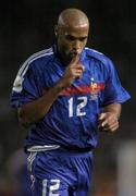 7 September 2005; Thierry Henry, France, celebrates after scoring his sides goal. FIFA 2006 World Cup Qualifier, Group 4, Republic of Ireland v France, Lansdowne Road, Dublin. Picture credit; Brian Lawless / SPORTSFILE