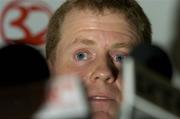 8 September 2005; Brian Peters, Promoter, pictured at a press conference ahead of two World Championship bouts on a six fight card on Friday, October 14, at the National Stadium, Dublin, where Dublin boxers, Bernard Dunne and Jim Rock, contest vacant IBC championships at super-bantamweight and middleweight, respectively. Burlington Hotel, Dublin. Picture credit; Matt Browne / SPORTSFILE