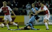 9 September 2005; Kevin Hunt, Bohemians, in action against Michael Foley, St. Patrick's Athletic. eircom League, Premier Division, St. Patrick's Athletic v Bohemians, Richmond Park, Dublin. Picture credit; Brian Lawless / SPORTSFILE