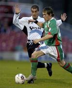 9 September 2005; Joe Gamble, Cork City, in action against Andrei Georgescu, Bray Wanderers. eircom League, Premier Division, Cork City v Bray Wanderers, Turners Cross, Cork. Picture credit; Matt Browne / SPORTSFILE