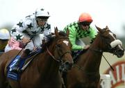 10 September 2005; Hard Rock City, with Niall McCullagh up, on their way to winning the Oliver Freaney & Company September Handicap ahead of second placed Sugarhoneybaby, with Rory Cleary up, right. Leopardstown Racecourse, Dublin. Picture credit; Ciara Lyster / SPORTSFILE