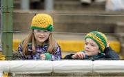 9 March 2014; Young Donegal fans. Allianz Football League Division 2 Round 4, Donegal v Meath, MacCumhaill Park, Ballybofey, Co. Donegal. Picture credit: Oliver McVeigh / SPORTSFILE