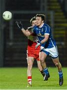 12 March 2014; Conor Moynagh, Cavan, in action against Eoin Duffy, Derry. Cadbury Ulster GAA Football U21 Championship, Preliminary Round, Derry v Cavan, Celtic Park , Derry. Picture credit: Oliver McVeigh / SPORTSFILE