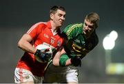 12 March 2014; Mark Sugrue, Cork, in action against Gavin Crowley, Kerry. Cadbury Munster GAA Football U21 Championship, Quarter-Final, Kerry v Cork, Austin Stack Park, Tralee, Co. Kerry. Picture credit: Matt Browne / SPORTSFILE