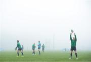 13 March 2014; Ireland's Sean Cronin, right, during squad training ahead of their side's RBS Six Nations Rugby Championship 2014 match against France on Saturday. Ireland Rugby Squad Training, Carton House, Maynooth, Co. Kildare. Picture credit: Stephen McCarthy / SPORTSFILE