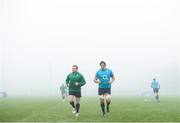 13 March 2014; Ireland's Sean Cronin, left, and Mike McCarthy during squad training ahead of their side's RBS Six Nations Rugby Championship 2014 match against France on Saturday. Ireland Rugby Squad Training, Carton House, Maynooth, Co. Kildare. Picture credit: Stephen McCarthy / SPORTSFILE