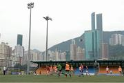 13 March 2014; The TG4 Ladies Allstars squads in action during the squad training session at the Hong Kong Football Club. 2014 TG4 Ladies Football All-Star Tour, Hong Kong, China. Picture credit: Brendan Moran / SPORTSFILE