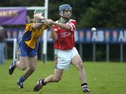 10 September 2005; Paul Kelly, Portumna, in action against Leo Smith, Mulinahone. AIB Kilmacud Crokes All-Ireland Hurling Sevens 2005 Final, Portumna v Mulinahone, Kilmacud Crokes, Glenalbyn, Stillorgan, Dublin. Picture credit; Pat Murphy / SPORTSFILE